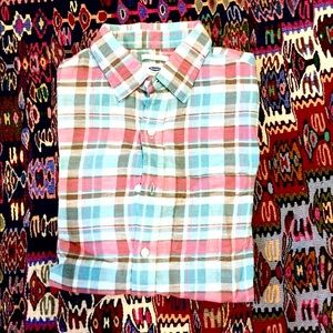 Old Navy Plaid button down shirt